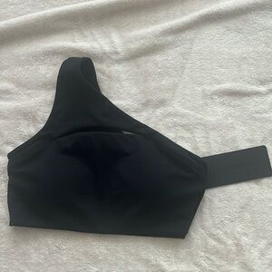 Alphalete Asymmetrical Bra - Black, Small